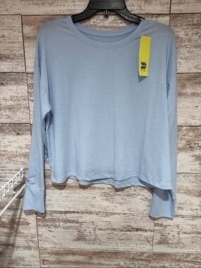 all in motion Light Blue Long-Sleeve Crewneck Top